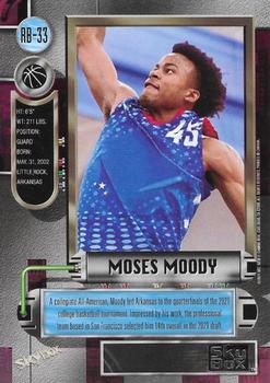 2021 SkyBox Metal Universe Champions - 1997-98 Retro #RB-33 Moses Moody Back