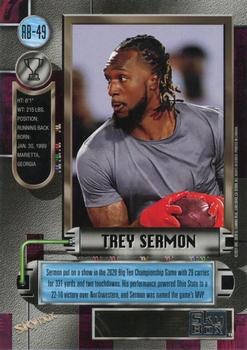 2021 SkyBox Metal Universe Champions - 1997-98 Retro #RB-49 Trey Sermon Back