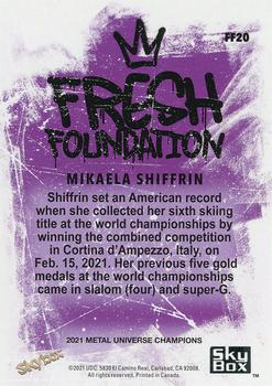 2021 SkyBox Metal Universe Champions - Fresh Foundation #FF20 Mikaela Shiffrin Back