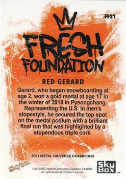 2021 SkyBox Metal Universe Champions - Fresh Foundation #FF21 Red Gerard Back