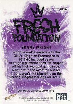 2021 SkyBox Metal Universe Champions - Fresh Foundation Copper #FF16 Shane Wright Back