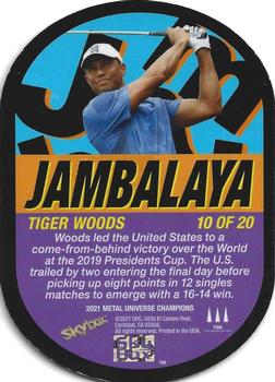 2021 SkyBox Metal Universe Champions - Jambalaya #10 Tiger Woods Back