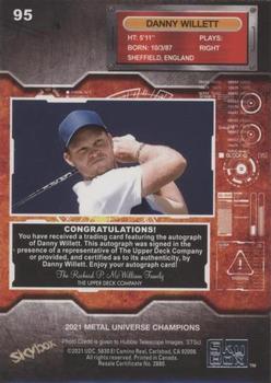 2021 SkyBox Metal Universe Champions - Base Silver Autographs #95 Danny Willett Back