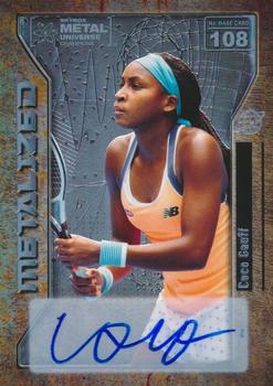 2021 SkyBox Metal Universe Champions - Base Silver Autographs #108 Coco Gauff Front