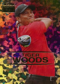 2021 SkyBox Metal Universe Champions - Skybox Premium Star Topaz #S-25 Tiger Woods Front