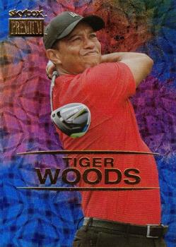 2021 SkyBox Metal Universe Champions - Skybox Premium Star Sapphire #S-25 Tiger Woods Front