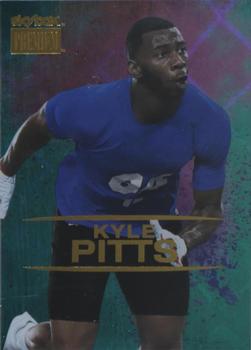2021 SkyBox Metal Universe Champions - Skybox Premium Star Emerald #S-48 Kyle Pitts Front
