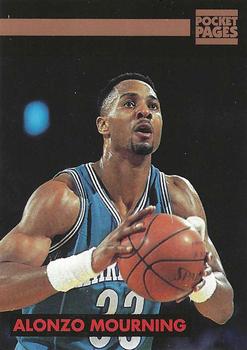1992-94 Pocket Pages Cards - Free Samples #40 Alonzo Mourning Front