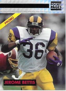 1992-94 Pocket Pages Cards - Free Samples #62 Jerome Bettis Front