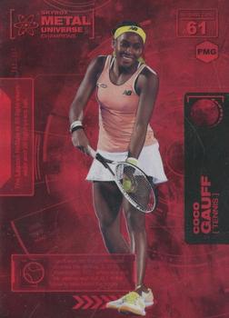 2021 SkyBox Metal Universe Champions - Precious Metal Gems Red #61 Coco Gauff Front