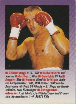 1995 Bravo Sport Magazine 'Champion Cards' #NNO Axel Schulz Back