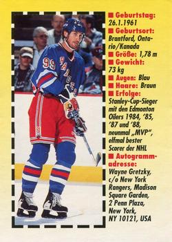 1997 Bravo Sport Magazine 'Champion Cards' #NNO Wayne Gretzky Back