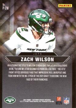 2020-21 Panini Rewards Profiles #P-ZW Zach Wilson Back