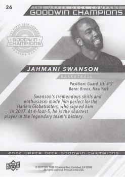 2022 Upper Deck Goodwin Champions #26 Jahmani Swanson Back