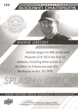 2022 Upper Deck Goodwin Champions #120 Wayne Gretzky Back