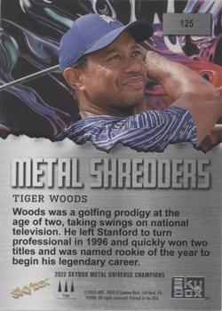 2022 SkyBox Metal Universe Champions #125 Tiger Woods Back