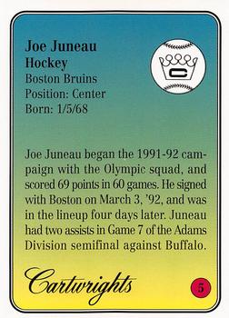 1993 Cartwrights Players Choice - Gold #5 Joe Juneau Back