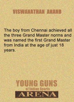 1988 Arena Young Guns of Indian Sport #NNO Viswanathan Anand Back