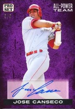 2022 Pro Set Sports - All-Power Team Purple #APT-JC1 Jose Canseco Front