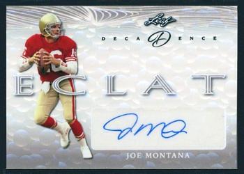 2022 Leaf Decadence - Eclat Autographs Silver #E-JM1 Joe Montana Front