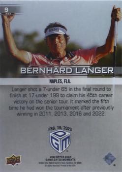 2023 Upper Deck Game Dated Moments #9 Bernhard Langer Back