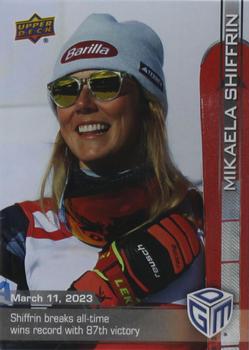 2023 Upper Deck Game Dated Moments #10 Mikaela Shiffrin Front