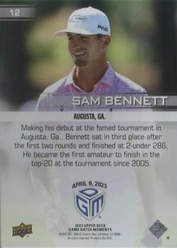 2023 Upper Deck Game Dated Moments #12 Sam Bennett Back
