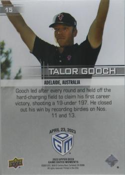 2023 Upper Deck Game Dated Moments #15 Talor Gooch Back