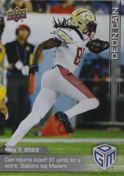 2023 Upper Deck Game Dated Moments #19 Deon Cain Front