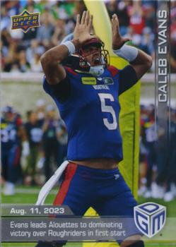 2023 Upper Deck Game Dated Moments #40 Caleb Evans Front