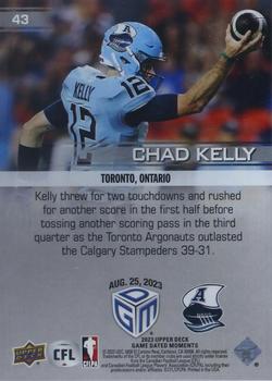 2023 Upper Deck Game Dated Moments #43 Chad Kelly Back