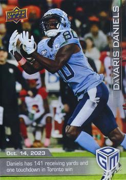 2023 Upper Deck Game Dated Moments #55 DaVaris Daniels Front