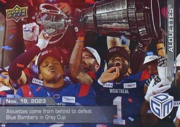 2023 Upper Deck Game Dated Moments #63 Montreal Alouettes Front