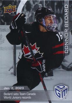 2023 Upper Deck Game Dated Moments - Silver #1 Connor Bedard Front