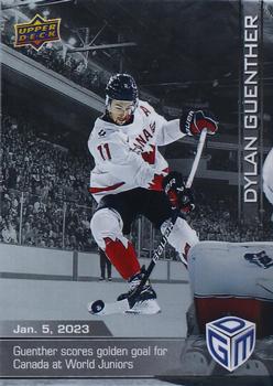 2023 Upper Deck Game Dated Moments - Silver #4 Dylan Guenther Front