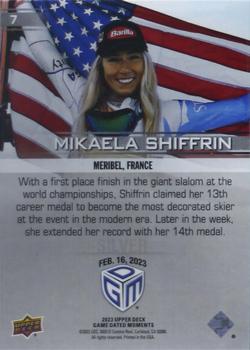 2023 Upper Deck Game Dated Moments - Silver #7 Mikaela Shiffrin Back