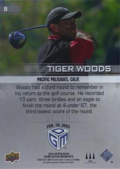 2023 Upper Deck Game Dated Moments - Silver #8 Tiger Woods Back