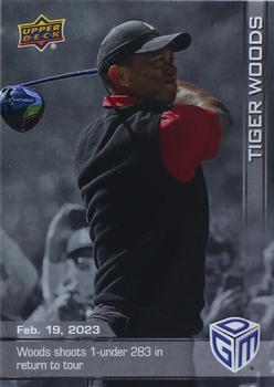 2023 Upper Deck Game Dated Moments - Silver #8 Tiger Woods Front