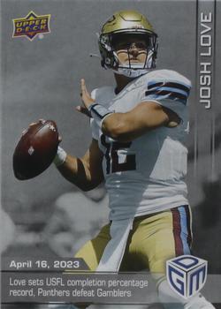 2023 Upper Deck Game Dated Moments - Silver #13 Josh Love Front