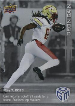 2023 Upper Deck Game Dated Moments - Silver #19 Deon Cain Front