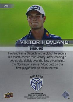 2023 Upper Deck Game Dated Moments - Silver #23 Viktor Hovland Back