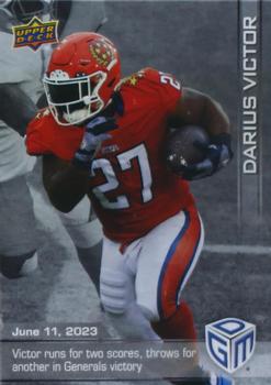 2023 Upper Deck Game Dated Moments - Silver #26 Darius Victor Front