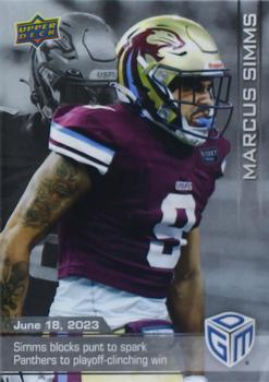 2023 Upper Deck Game Dated Moments - Silver #28 Marcus Simms Front