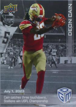 2023 Upper Deck Game Dated Moments - Silver #31 Deon Cain Front