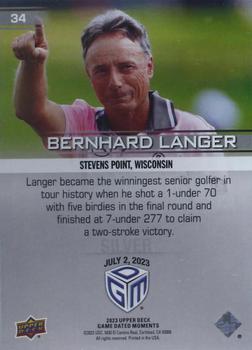 2023 Upper Deck Game Dated Moments - Silver #34 Bernhard Langer Back