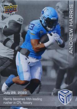2023 Upper Deck Game Dated Moments - Silver #36 Andrew Harris Front