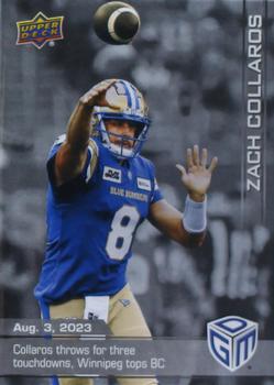 2023 Upper Deck Game Dated Moments - Silver #38 Zach Collaros Front