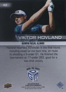 2023 Upper Deck Game Dated Moments - Silver #42 Viktor Hovland Back