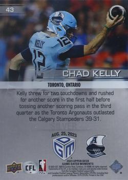 2023 Upper Deck Game Dated Moments - Silver #43 Chad Kelly Back