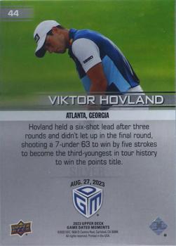 2023 Upper Deck Game Dated Moments - Silver #44 Viktor Hovland Back
